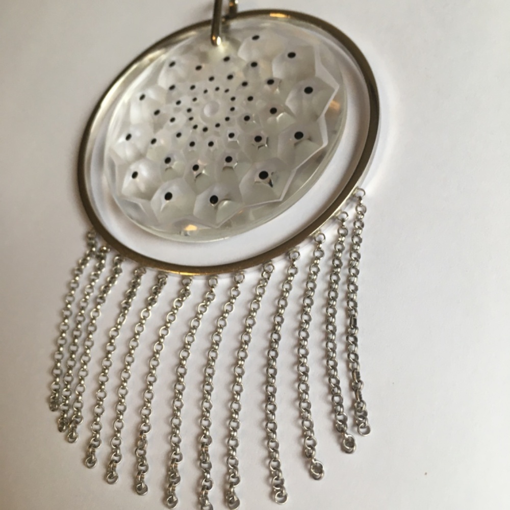 Lalique Cactus De Lalique Madallion Pendant - Picture 4 of 9
